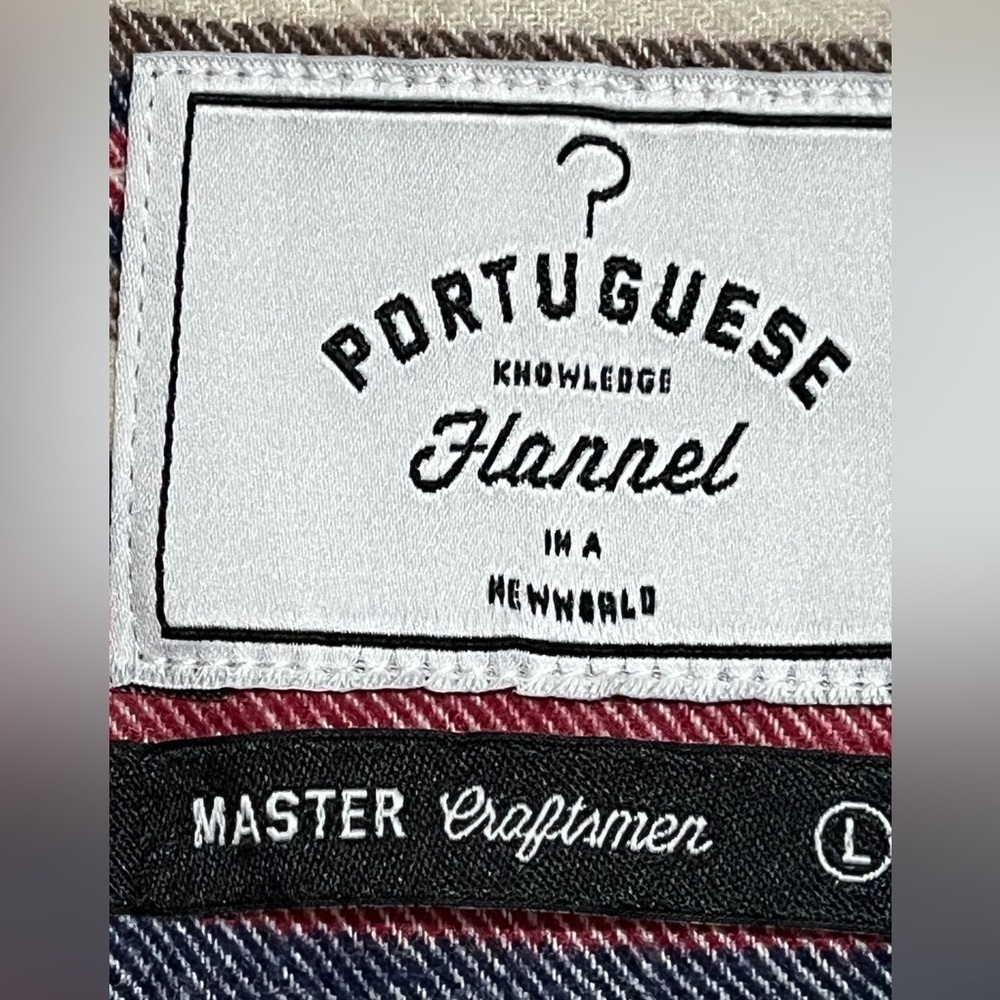 Portuguese Flannel Multicolor Striped Shirt – Size L - Picture 5 of 11
